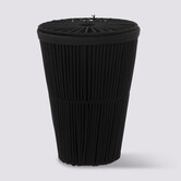 Panier à linge 42l, noir Manille