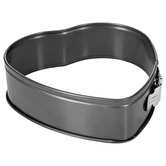 Moule coeur démontable métal, 24cm 