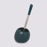 Brosse wc céramique, bleu pétrole Colorama