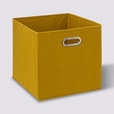 Panier tissu 31x31 cm, jaune moutarde Mix'n modul