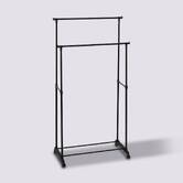 Portant à vêtement double à roulettes Coaty