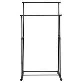 Portant à vêtement double à roulettes Coaty