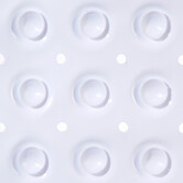 Tapis anti-dérapant 50x50cm, blanc 