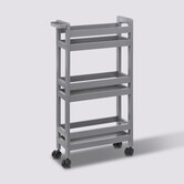 Desserte à roulettes 3 niveaux, gris béton Colorama
