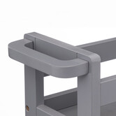 Desserte à roulettes 3 niveaux, gris béton Colorama