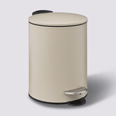 Poubelle métal soft close 3l, beige naturel Colorama