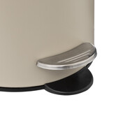Poubelle métal soft close 3l, beige naturel Colorama
