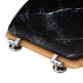 Abattant wc bois, noir Léa