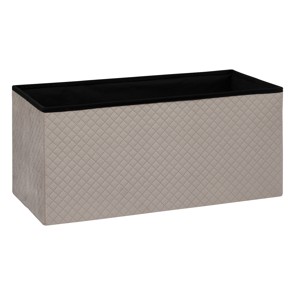 Pouf double pliant, velour lin Mix'n modul