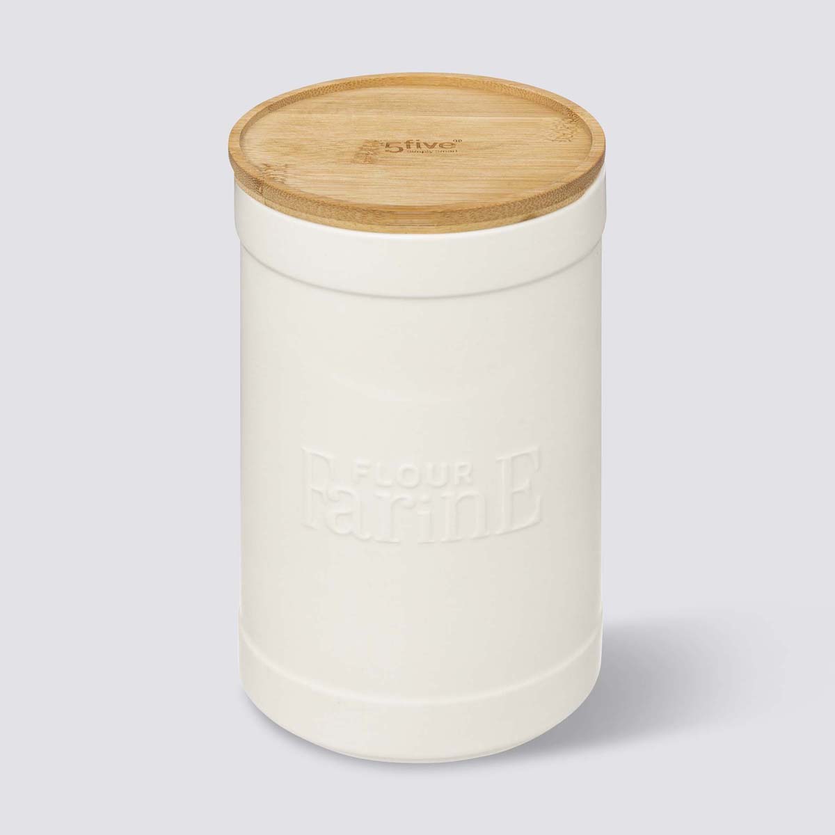 Boîte à farine, céramique blanc Naturéo