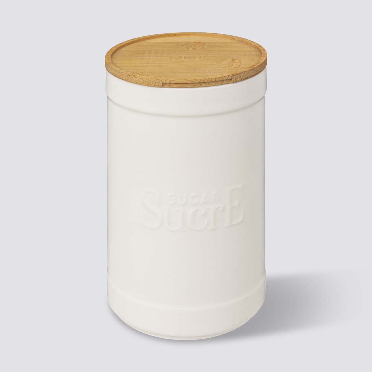 Boîte à sucre, céramique blanc Naturéo