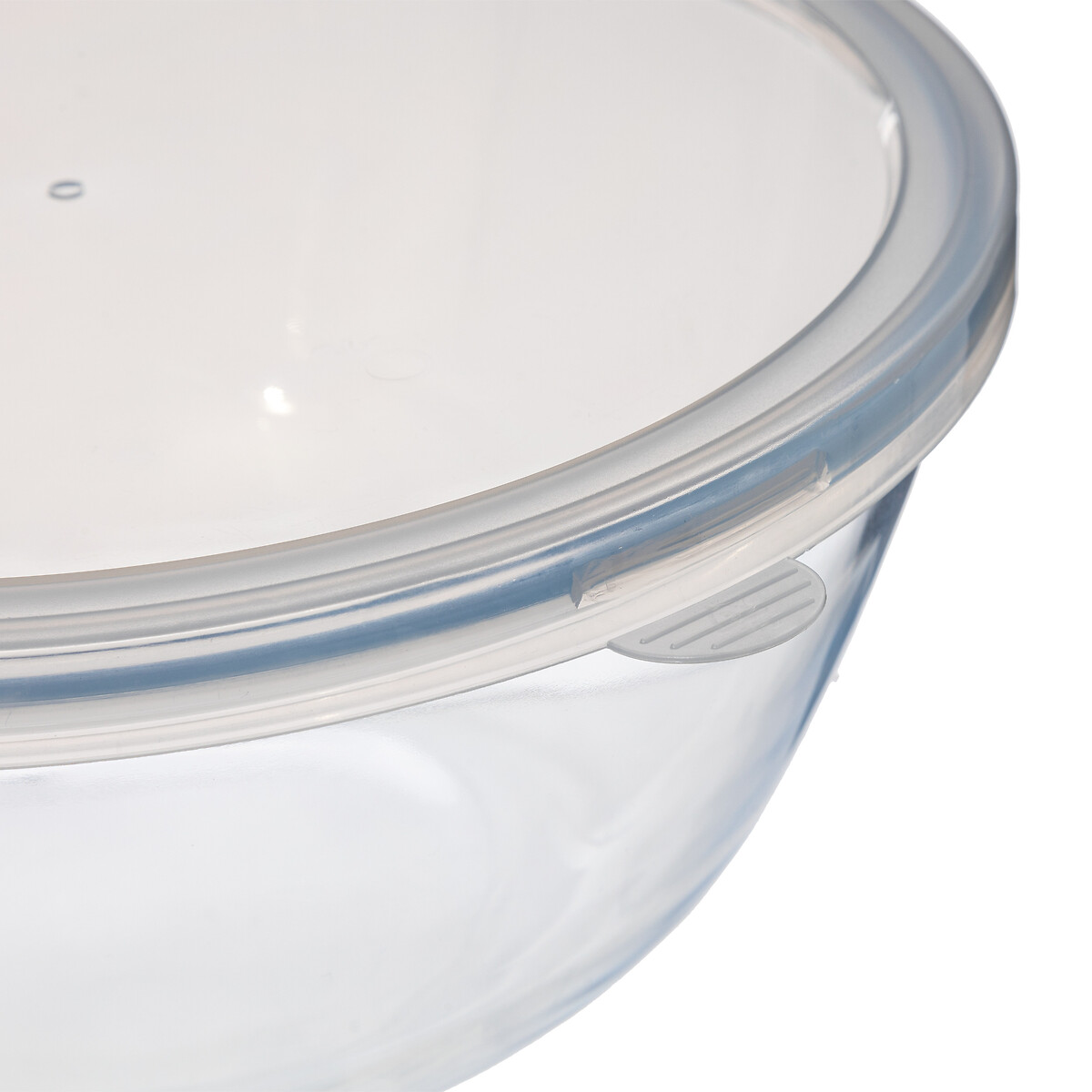 Bol à mixer 27cm avec couvercle, verre 