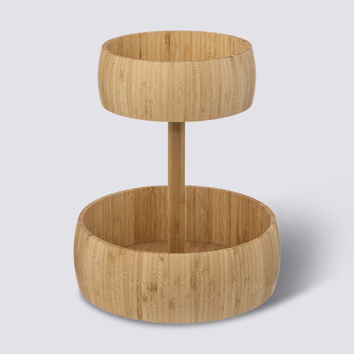 Corbeille à fruits 2 niveaux Bambou