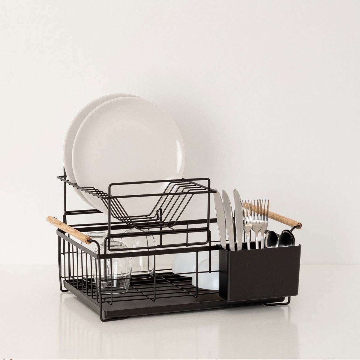 Égouttoir 2 niveaux en métal Blackwood