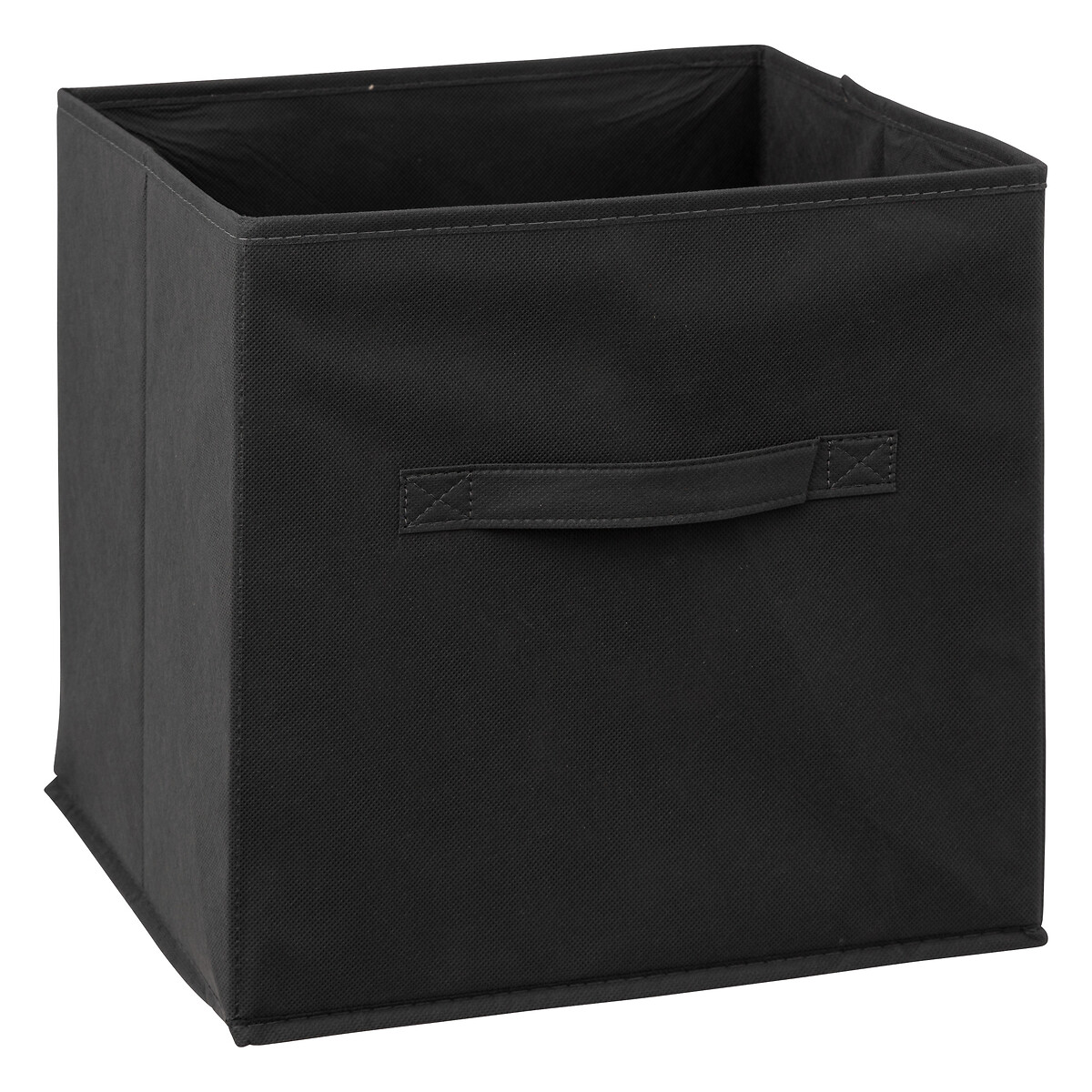 Etagère 6 cases avec 6 boîtes de rangement, noir Mix'n modul