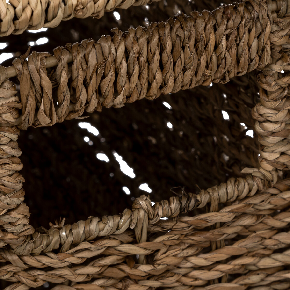 Étagère avec 4 paniers, roseau naturel Vannerie