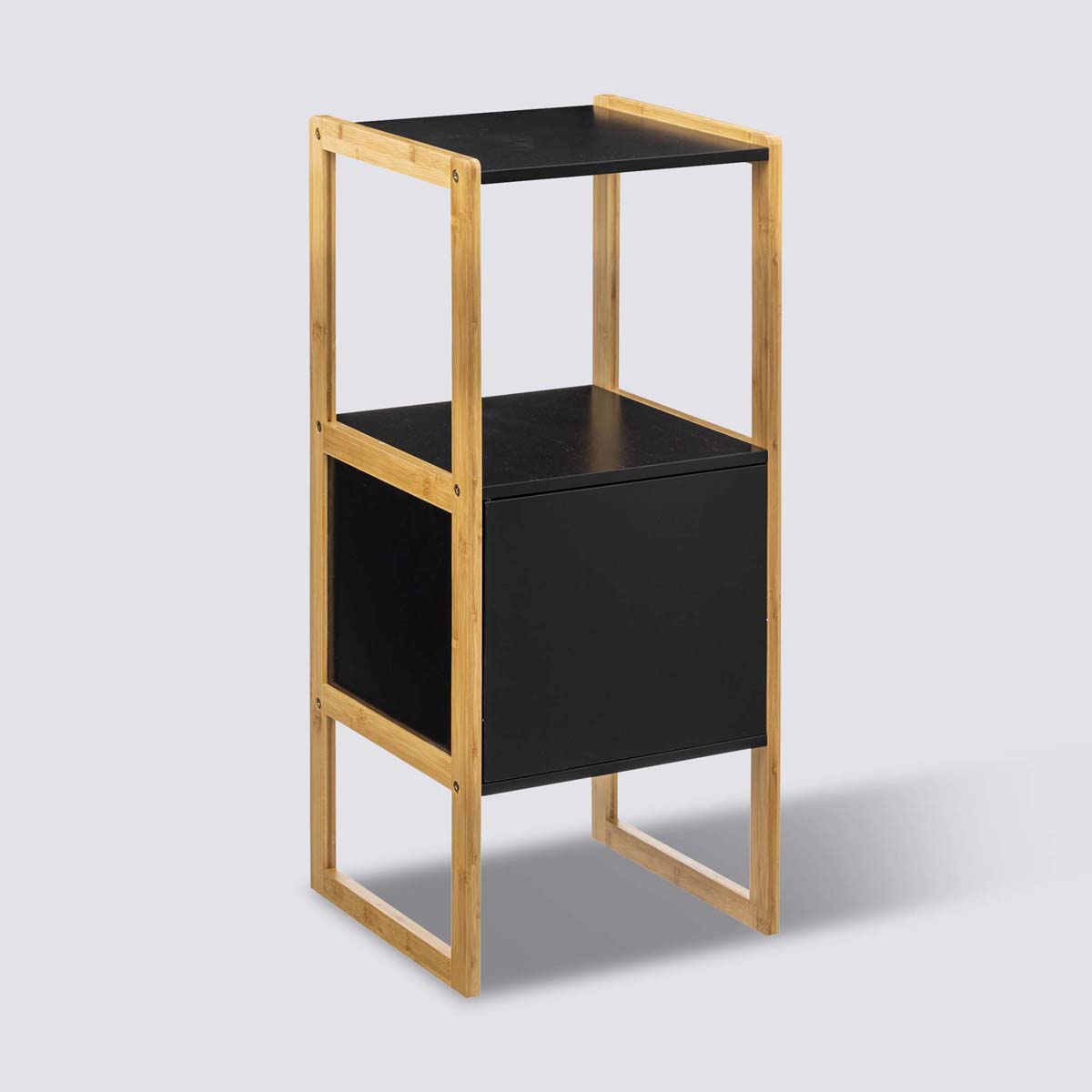 Meuble bas sous lavabo, noir Naturéo