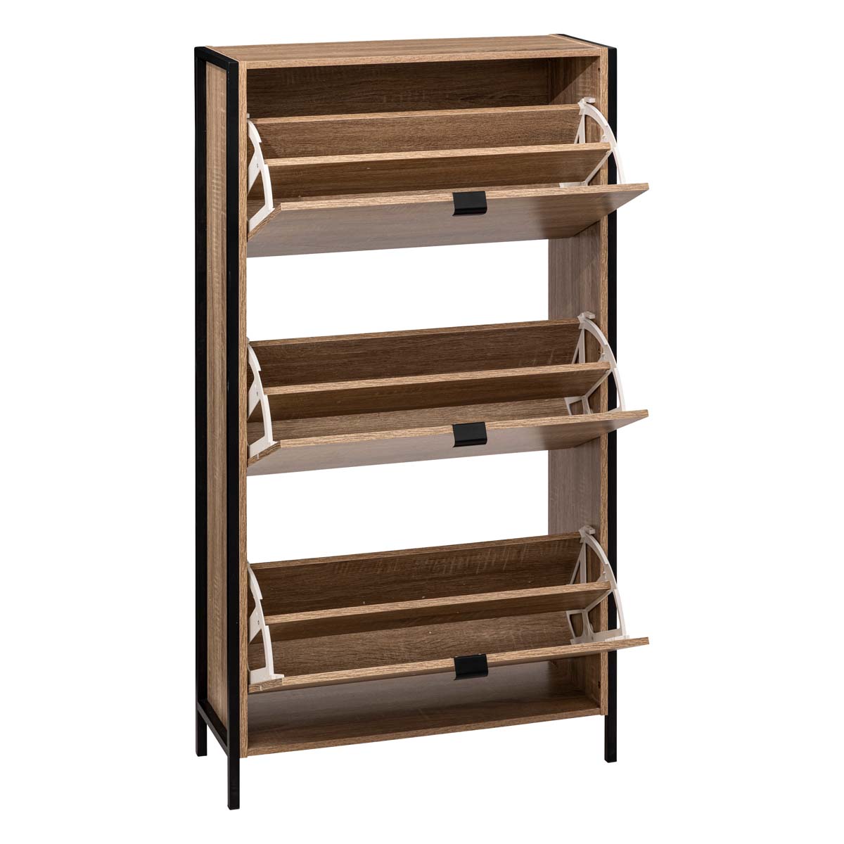 Meuble range-chaussures 3 tiroirs, effet chêne naturel Aliaj