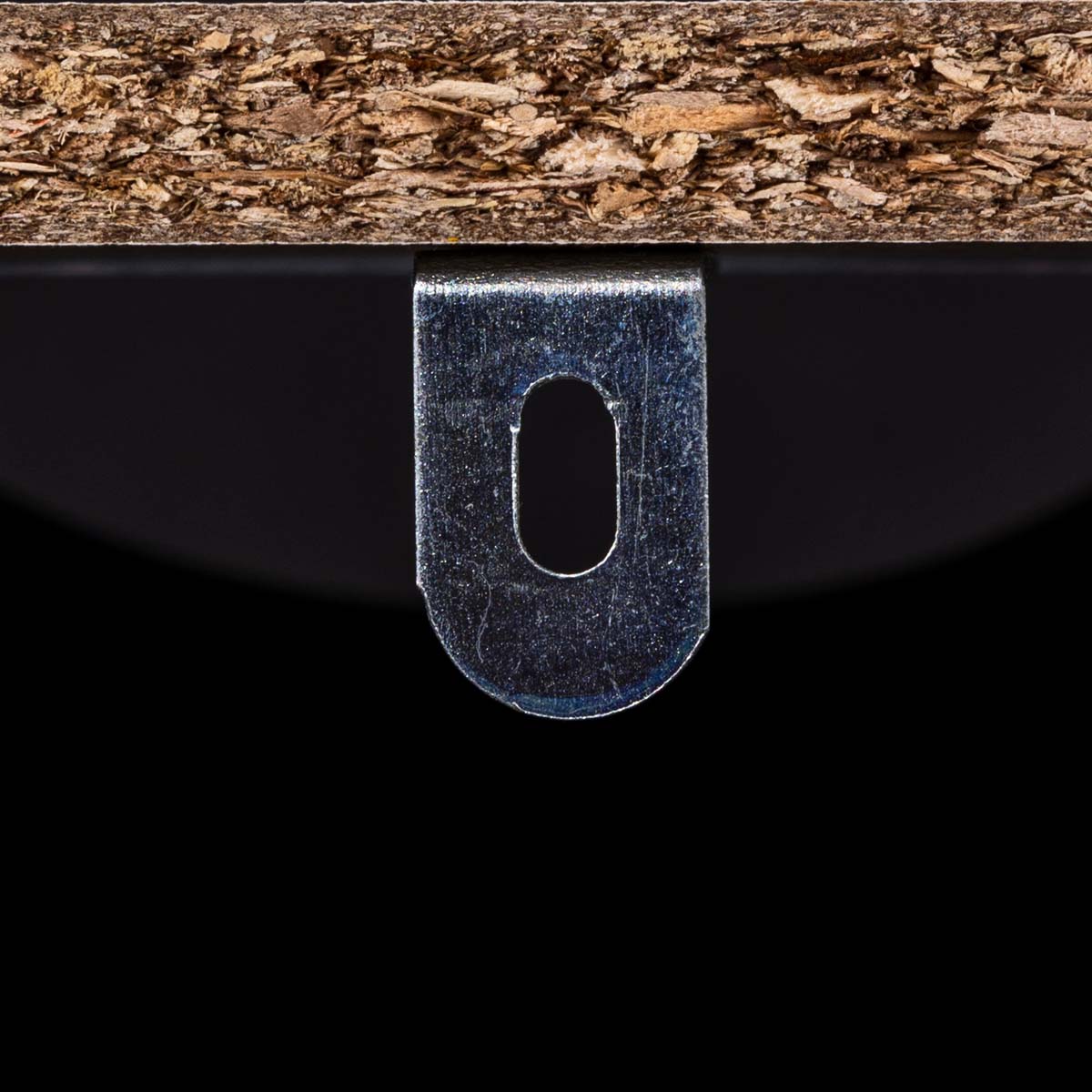 Meuble range-chaussures 3 tiroirs, noir/effet chêne Drawy