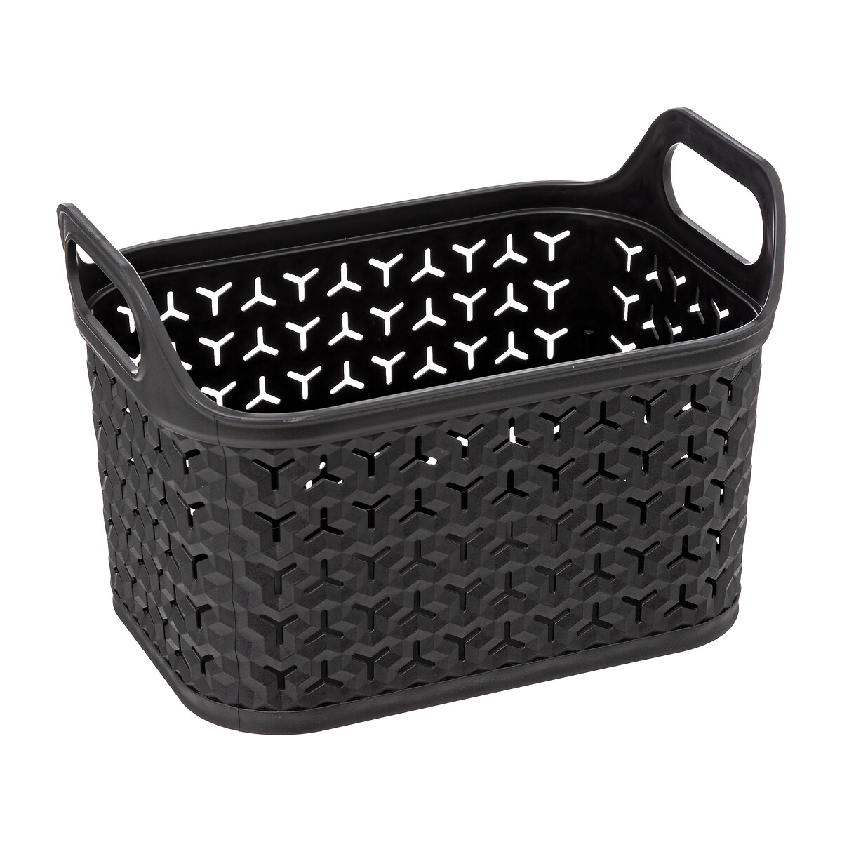 Panier ajouré plastique 4l, noir Ajura