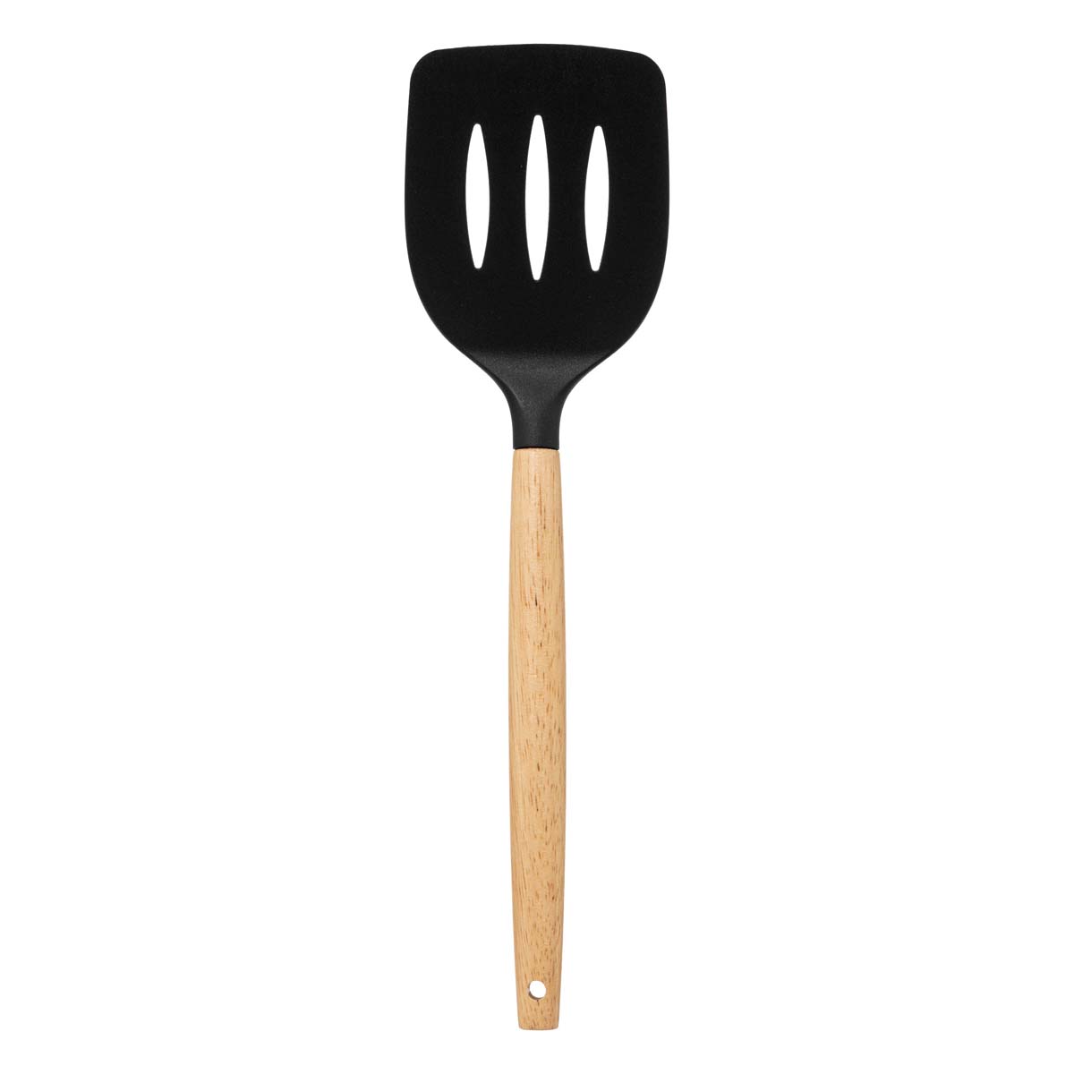 Pot métal à ustensiles avec 7 accessoires, noir 