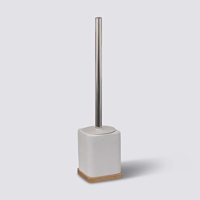 Brosse wc en résine, blanc Naturéo