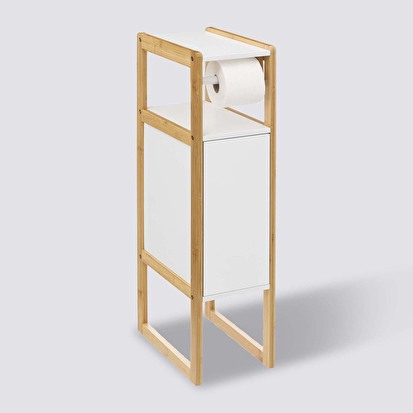 Dérouleur meuble avec réserve, blanc Naturéo