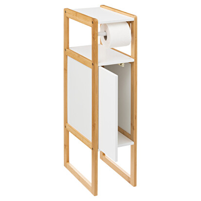 Dérouleur meuble avec réserve, blanc Naturéo