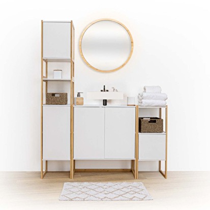 Distributeur de savon en résine, blanc Naturéo