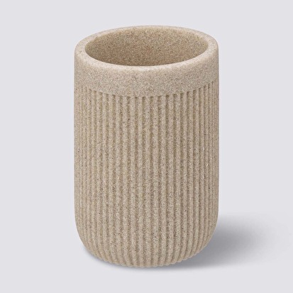 Pot à brosses à dents, lin Onyx