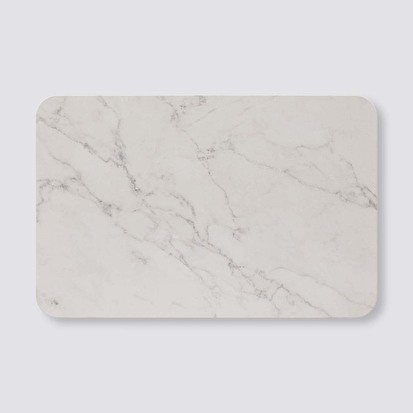 Tapis diatomite 39x60cm, blanc Léa