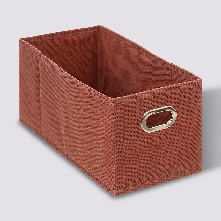 Panier tissu 15x31 cm, terre de sienne Mix'n modul