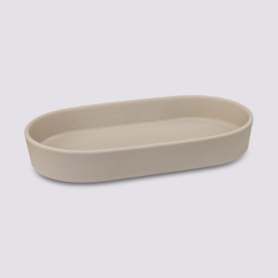 Plateau en grès, beige naturel Colorama