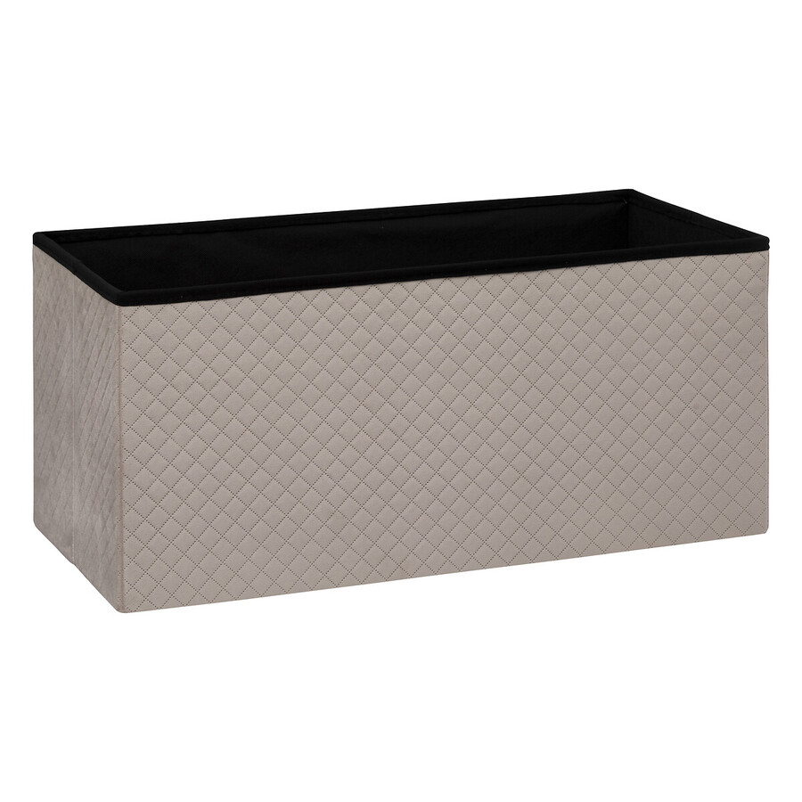 Pouf double pliant, velour lin Mix'n modul