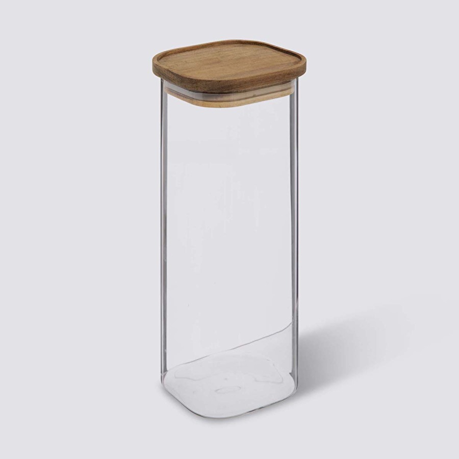 Bocal verre couvercle acacia 2l Hermet