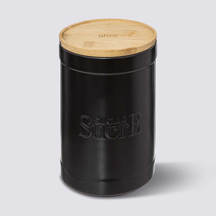 Boîte à sucre, céramique noir Naturéo