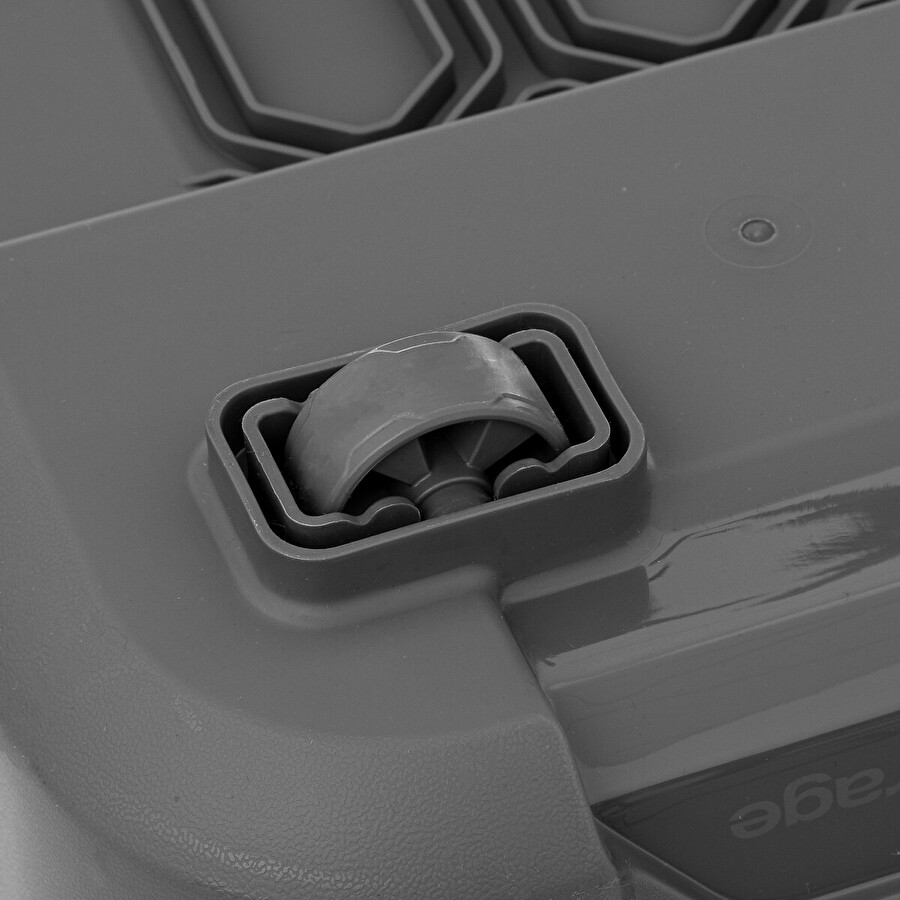 Boîte en plastique 120l, noir Bunker