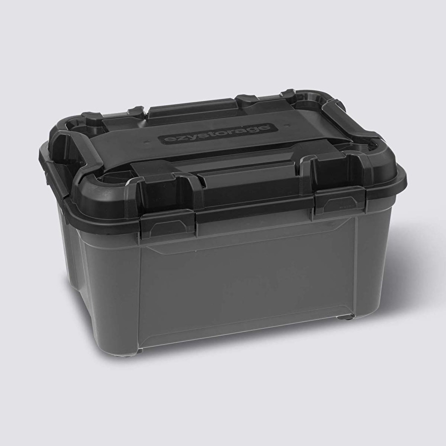 Boîte en plastique 80l, noir Bunker+