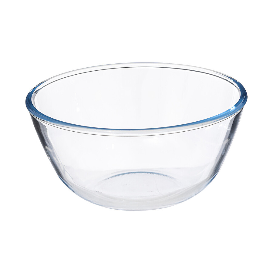 Bol à mixer 23cm avec couvercle, verre 