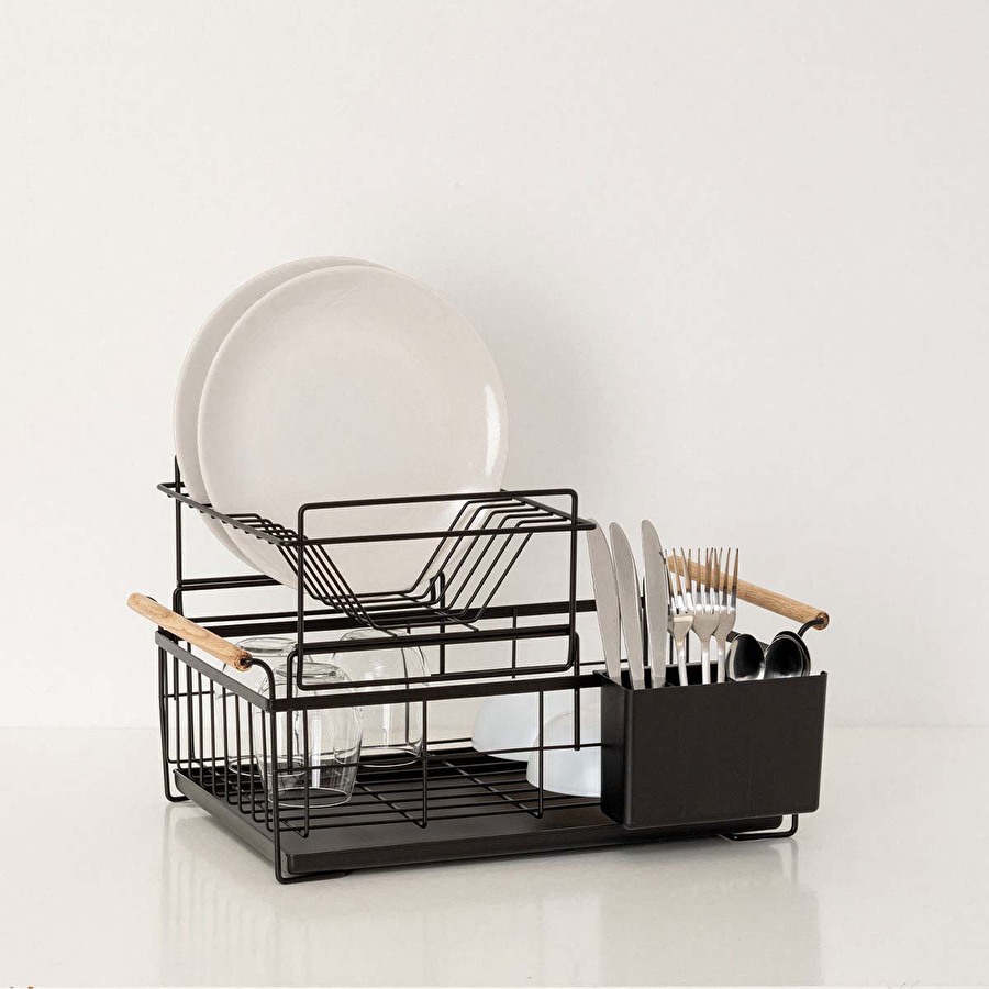 Égouttoir 2 niveaux en métal Blackwood