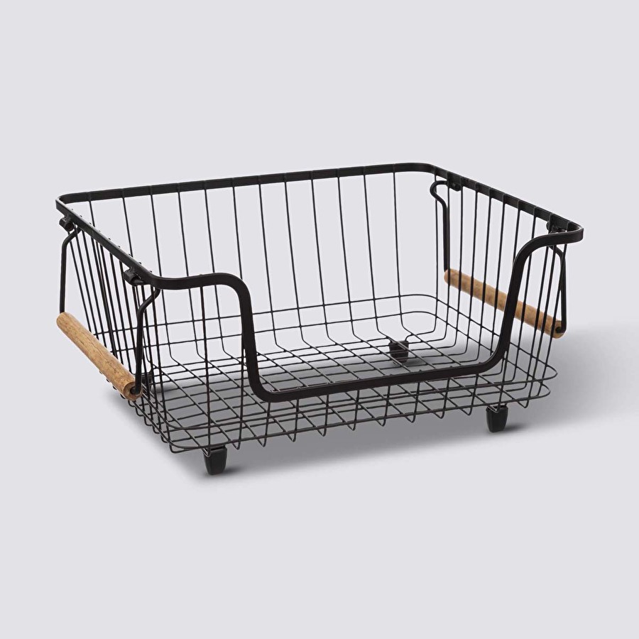 Panier en métal empilable, moyen format Blackwood