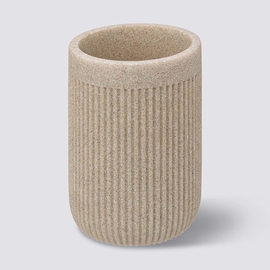 Pot à brosses à dents, lin Onyx