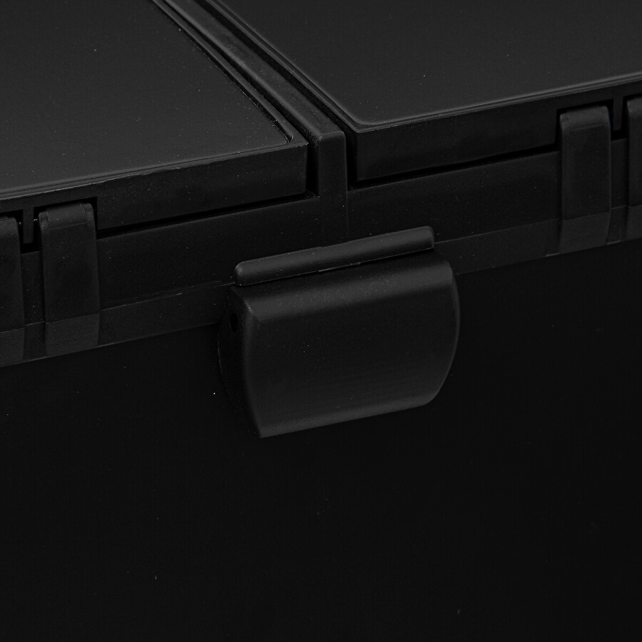 Poubelle de tri sélectif à pédales métal 2x30l, noir Ariane