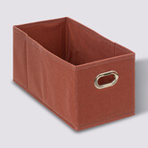 Panier tissu 15x31 cm, terre de sienne Mix'n modul