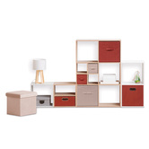 Panier velours 31x31 cm, terre de sienne Mix'n modul