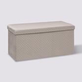 Pouf double pliant, velour lin Mix'n modul