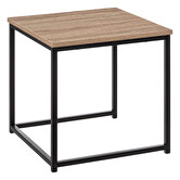 2 tables gigognes, effet chêne naturel Aliaj