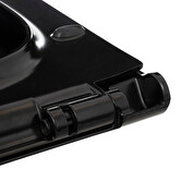 Abattant wc ultra fin, noir 