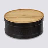 Boîte biscuits, céramique noir Naturéo
