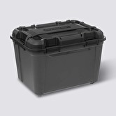 Boîte en plastique 160l, noir Bunker+